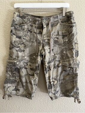 Unionbay Camouflage Cargo Shorts Juniors Size 7